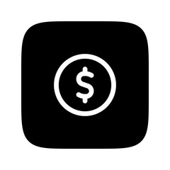 coin line icon
