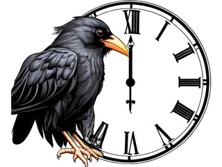 Fototapeta premium clock isolated on white background,clock isolated on white,old clock with a clock