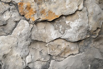 Fototapeta premium Weathered Gray and Brown Rock Surface with Cracks
