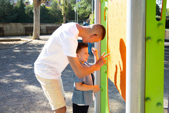 Inspiring interaction between a young person with a disability and a child