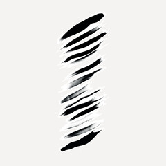 Obraz premium Abstract black and white strokes
