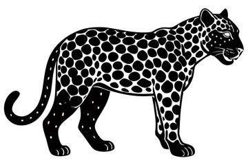 Creative animal Vector Style Silhouette with white Background