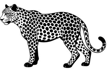 Creative animal Vector Style Silhouette with white Background