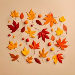 Obraz premium Autumn leaves background
