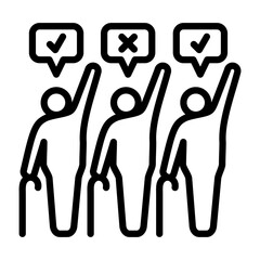 Fototapeta premium Senior Voters Icon