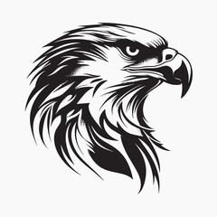 Obraz premium Bold eagle head illustration