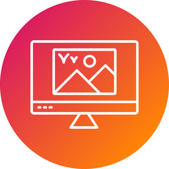 Monitor Vector Icon