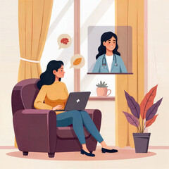 Online Psychology Session Virtual Mental Health Support