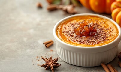 Spiced Pumpkin Creme Brulee