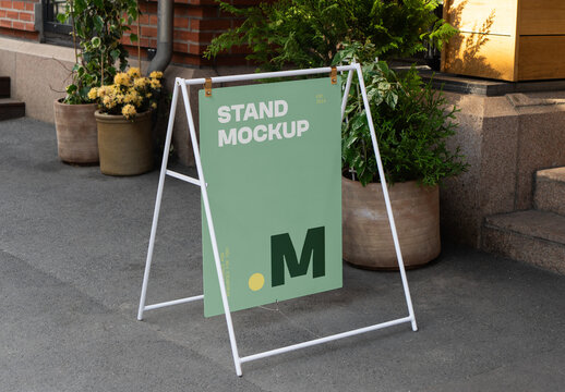 Street Ractangle Stand Mockup