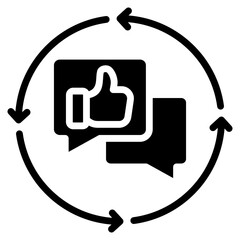 Feedback Loop Icon For Design Element