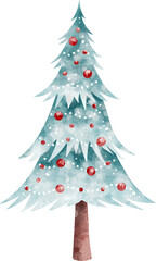 Watercolor Christmas Tree