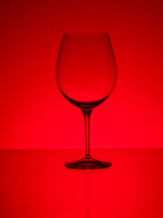 empty glas of wine
