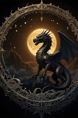 Fototapeta premium chinese dragon statue