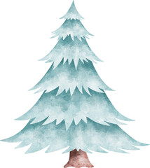 Watercolor Christmas Tree