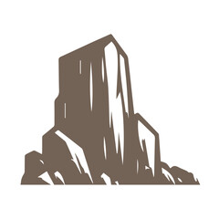  various stone and rock hand drawn vector illustration