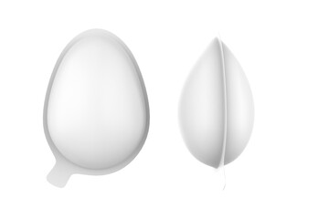 chocolate egg packaging Mockup isolated on white background. 33 illustration