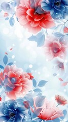 Elegant Floral Blooms. Botanical theme concept