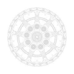 Rathachakra Mandala masterpiece editable SVG art for designer 