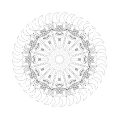 Fototapeta premium Chakra Mandala masterpiece editable SVG art for designer 