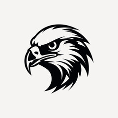 Fototapeta premium Bold eagle head illustration