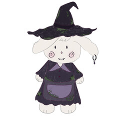 Witch Rabbit Cute Cartoon