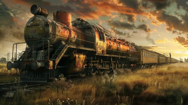 Urban Mobility. Heavy rail transport high detailed wallpaper 232 concept