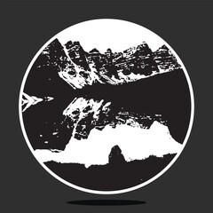 Beautiful Flat design Natural landscape with Beautiful Woman background theme