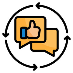 Feedback Loop Icon For Design Element