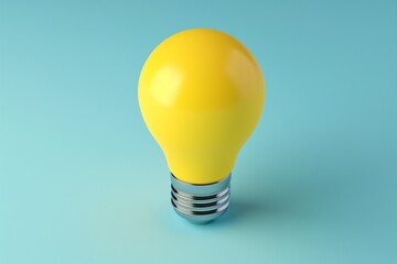 Light bulb isolate on background, symbolizes innovation and bright ideas in design