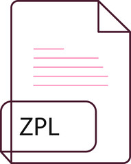 ZPL File extension icobn crisp corners thick outline