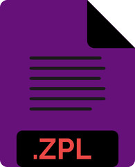 ZPL File icon minimal