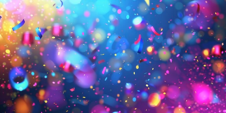Colorful Party Background. Detailed images of a vibrant party setting