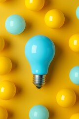 Light bulb isolate on background, symbolizes innovation and bright ideas in design