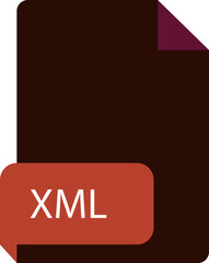XML file extension icon crisp corners grey colors