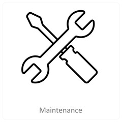 Maintenance And Support Icon Concept