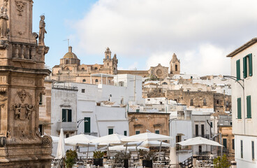 Obraz premium Architecture of Ostuni, white town in province of Brindisi, Puglia, Italy