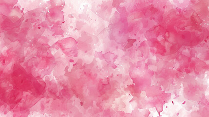Fototapeta premium Pink red rectangular watercolor background. Festive day concept banner. For text and greeting card