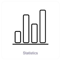 Statistics and Analysis icon concept