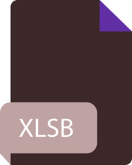 XLSB file extension icon crisp corners grey colors