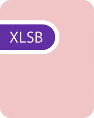 XLSB File icon black fill and empty for symbol
