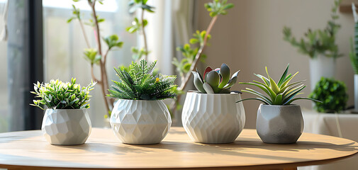 home with plants