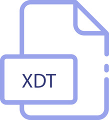 Obraz premium XDT ip file icon