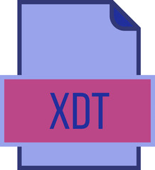 XDT File icon fill and outline crisp corners
