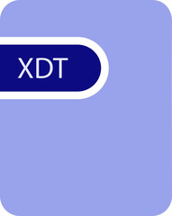 XDT File icon thick black outline