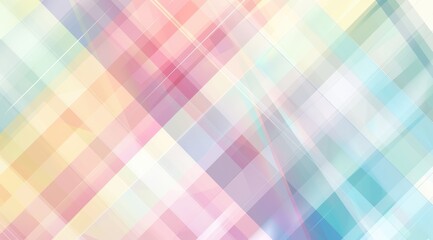 A sleek geometric background with a pattern of overlapping diamonds in soft pastel colors, highlighting a rectangular white area for text.