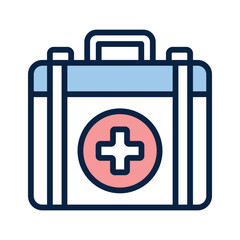 Download this amazing icon of first aid kit, medical box vector design