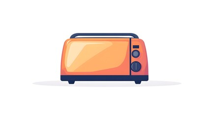 Orange Toaster Illustration.