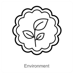 Environment and ecology icon concept
