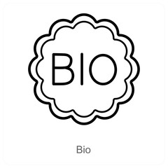 Bio and biology icon concept